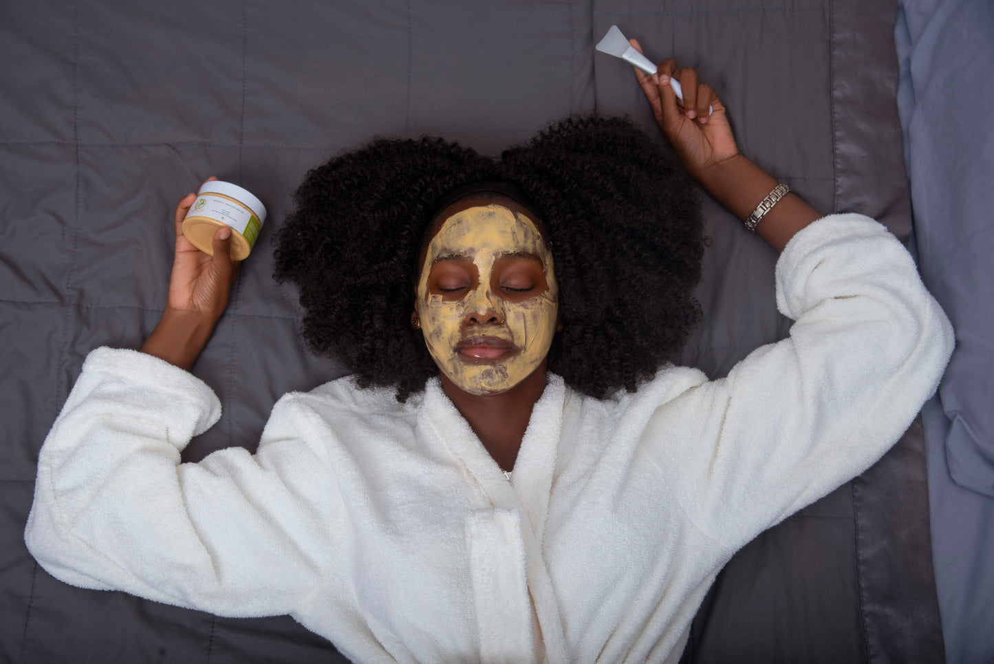 Masque a l’argile de Curcuma + 1 pinceau applicateur offert ✨